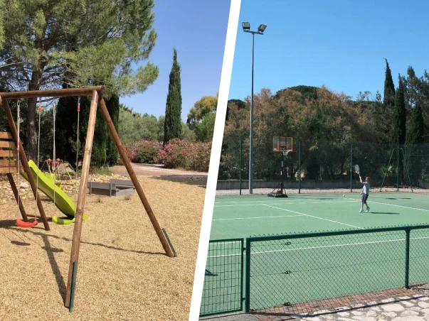 piscine et tennis à Aigues-Mortes dans la Gard en Camargue 30